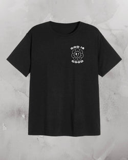 God is Good T-Shirt - Black - Christian Bracelets and Apparel - In His Name Company Products