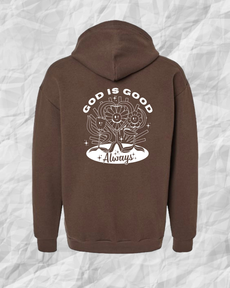 God is Good Hoodie - Brown (FREE Mystery 10-Pack Included)($225 Value!)