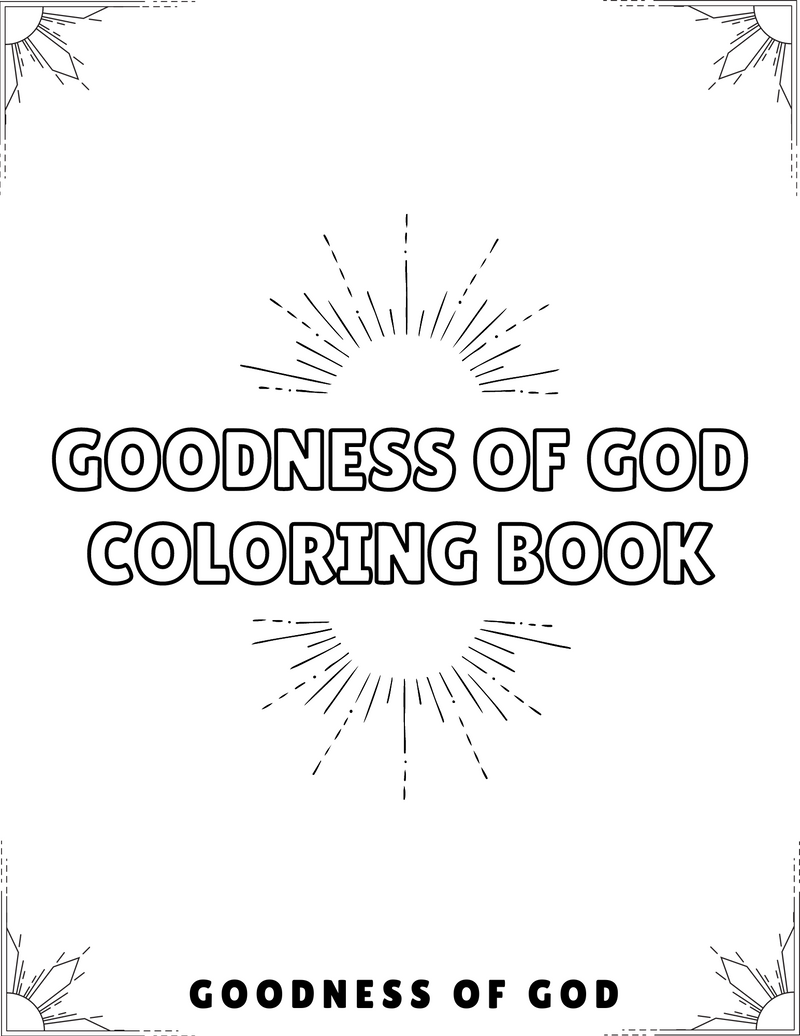Goodness of God - Bible Verse Coloring Book (Digital Download) - Christian Bracelets and Apparel - In His Name Company Products