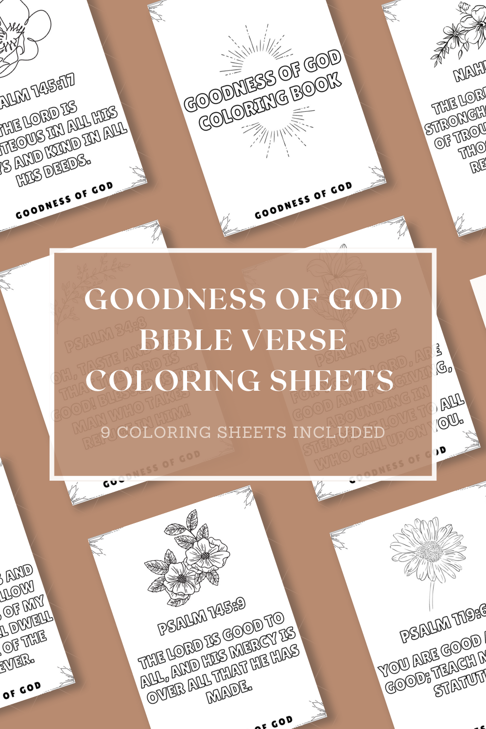 Goodness of God - Bible Verse Coloring Book (Digital Download) - Christian Bracelets and Apparel - In His Name Company Products