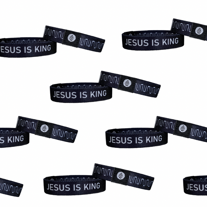 75% OFF (NEW Limited Edition) JESUS IS KING | Reversible Bracelet - Christian Apparel and Accessories - Ascend Wood Products