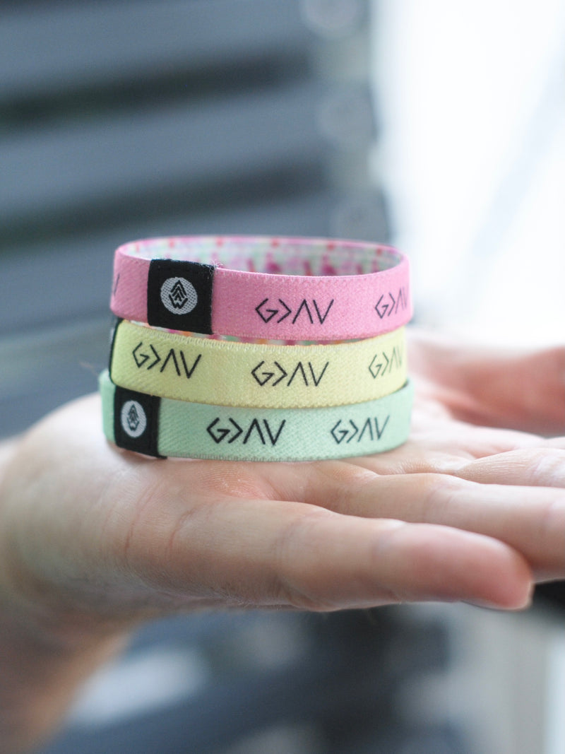 Summer Pastel 3-PACK | God is Greater Reversible - Christian Bracelets and Apparel - In His Name Company Products