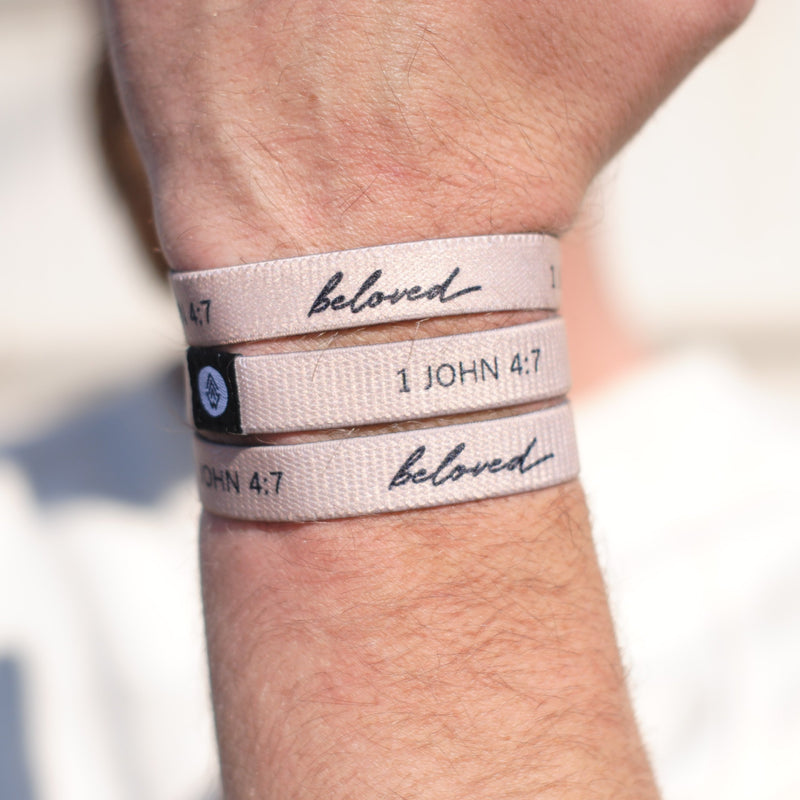 Beloved - 1 John 4:7 - Christian Bracelets and Apparel - In His Name Company Products