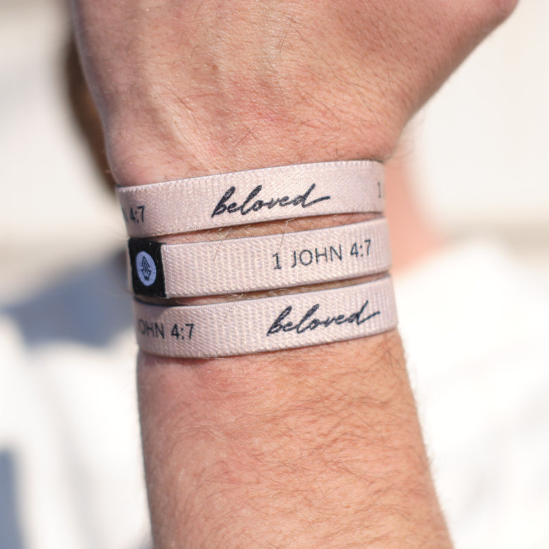 2-Pack | "Beloved" Reversible Wristband - Christian Bracelets and Apparel - In His Name Company Products