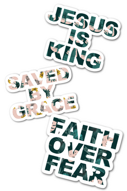 “Have Faith” Sticker Pack - Christian Bracelets and Apparel - In His Name Company Products